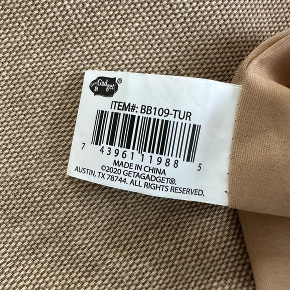 Floral Octopus Embroidered on Tan Canvas, Rope Handled Beach Bag Tote - Picture 6 of 9